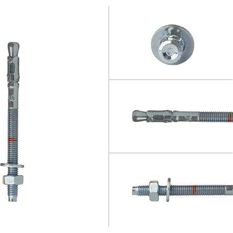 Goujon d'ancrage M6 x 80 mm montage traversant - Par pièce