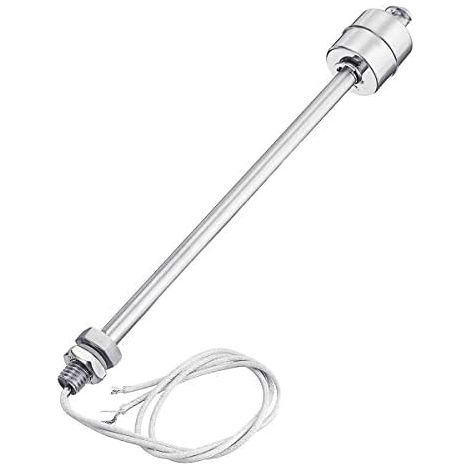 Contrôleur de niveau de capteur de liquide de commutateur de flotteur vertical de réservoir de débit d'eau d'acier inoxydable - 200Mm 24VDC 0.5A (1/4)
