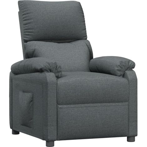 Relaxsessel Dunkelgrau Stoff vidaXL (1/5)