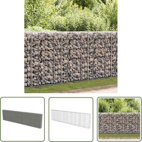 Mur à gabion avec couvercles Acier galvanisé 600 x 30x150 (1/5)