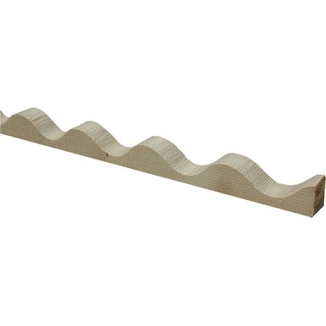 1PZ PROFILO IN LEGNO ONDULATO cm 200