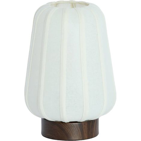 Light & Living - lámpara de mesa - Bibury - blanco - textil - (1/3)