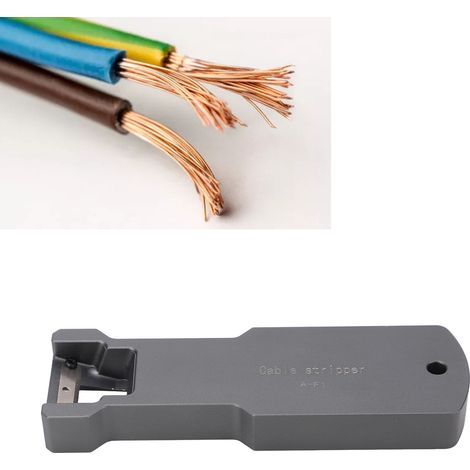 Grauer Glasfaserbündel-Abisolierer A-F1 für Kabel mit 8,5 mm, 10,5 mm und 14 mm Durchmesser (1/5)