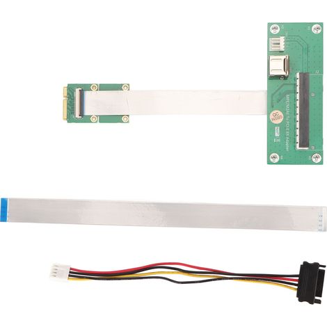 Câble d'extension Mini PCIe vers PCIe 8X 2,5 Gbit/s, Plug and Play, facile à installer, carte riser MPE vers PCIe 8X pour système (1/5)
