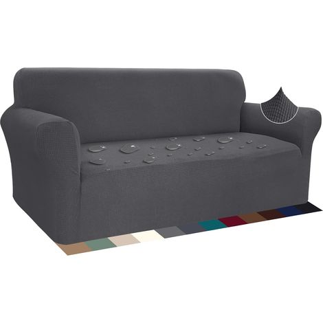 Housse De Canapé - Étanche - Gris Foncé - Extensible - Pour Canapé 3 Places (190 À 230 Cm) (1/5)