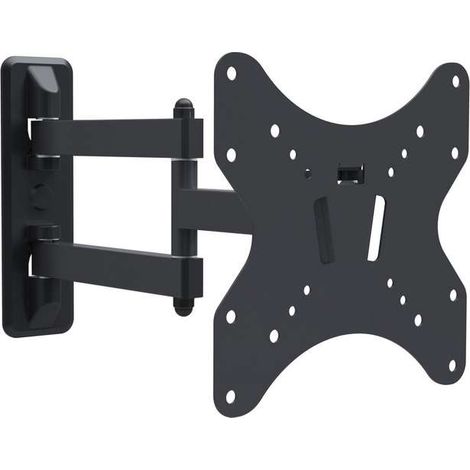 Support TV 17-42 pouces, compatible avec VESA 75, 100, 200, inclinable de haut en bas à droite et à gauche. capacité maximale 30 kg
