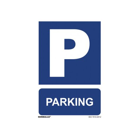 Cartel "parking" (pvc 0,7mm) 30x40cm normaluz