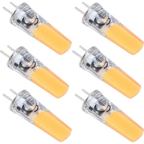 Packung mit 6 GY6.35 5W COB 500LM warmweißen LED-Lampen, kompatibel mit Deckenleuchten, Wandleuchten, Tischlampen, CE+ROHS zertifiziert. (1/5)