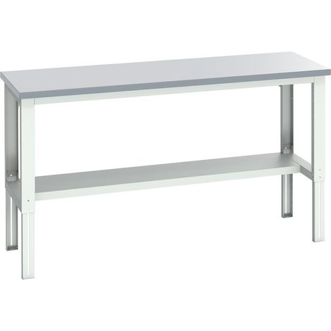Bott 41003665.16V Cubio Adjustable Bench with Half Shelf, Laminate Top 2000 x 750mm