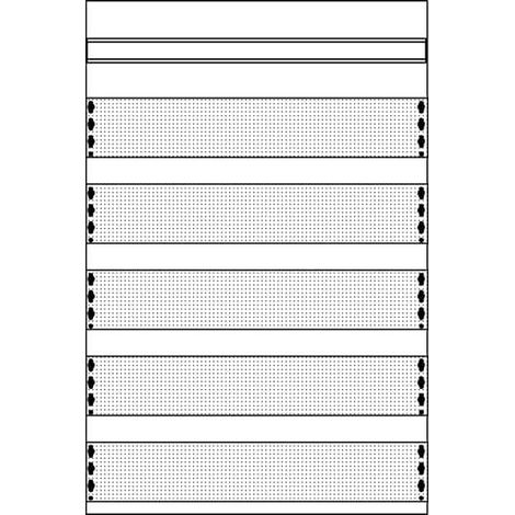 2MM1 Panneau Médias 5 Rangées 2CPX037491R9999 ABB D737491 (1/2)
