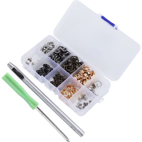 Rivets à Bille avec Joint O-Ring pour Personnalisation de Vêtements, Accessoires et Objets DIY (1/5)