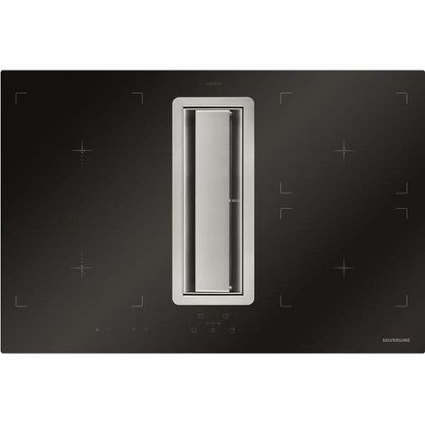 Silverline 738681 Flow-in Cappa da incasso 78 cm 616 m³-h Classe A 4 Velocita' colore Nero