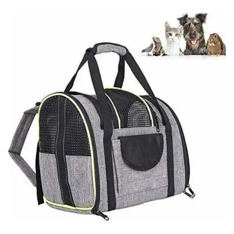 Sac à Dos Chat Chien Extensible 90%, Sac Transport pour Chat Petit Chien Respirant, Sac a Dos de Transport Chat avec Matelas en (1/5)