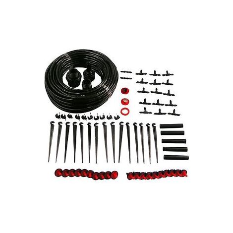 KIT IRRIGAZIONE IMPIANTO A GOCCIA GIARDINO ORTO PIANTE FIORI VASI 74 PZ (32236) (1/5)