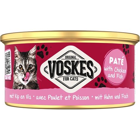 Paté cibo umido per gatti pollo agnello al vapore (1/2)