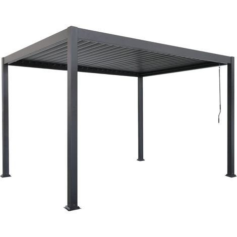 Pergola bioclimatique aluminium 4 x 3 m pergola jardin terrasse lames orientables Tero