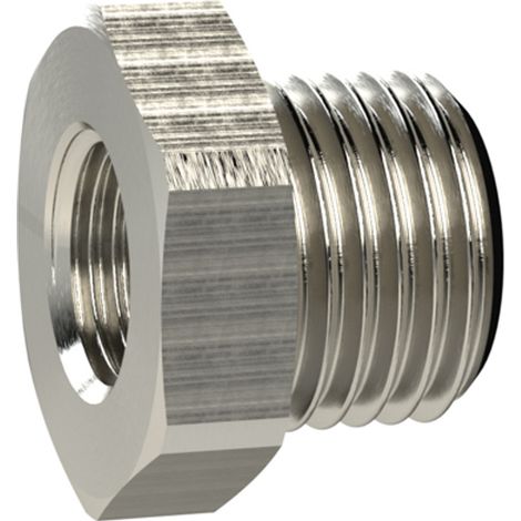 Riegler Reduziernippel kurz, G 1 1/4 a., G 3/4 i., SW 50, Messing vern. (1/3)