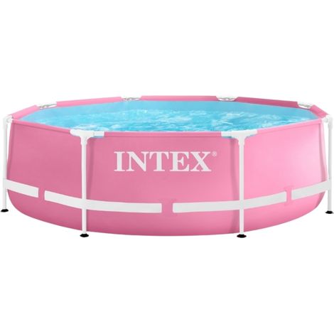 Piscine Intex Metal Frame - 244 x 76 cm - Ronde - Rose