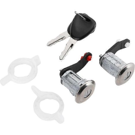 Cylindre de serrure de porte avec 2 clés pour Renault Master 1998-2016, référence 7701470944 (1/5)