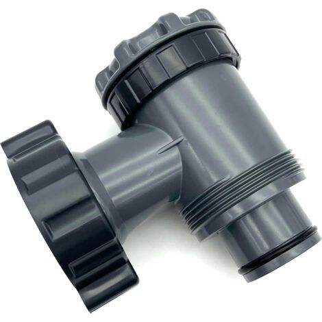 Applicable Vanne de Entrée/Sortie pour Compatible avec Coleman, Intex, Bestway, Pompe de Filtre de Piscine Hors Sol, Pièces de Rechange de Pompe de Piscine, pour Tuyau de 38mm Pouces (B, Lot de 2) (1/5)