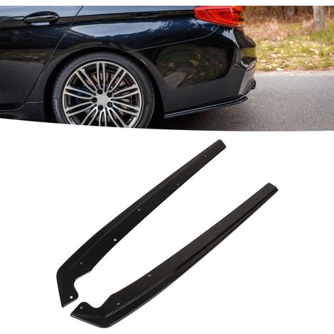 Fahrzeugmodifikation: Seitliche Eckenschützer für die hintere Stoßstange des BMW 5er G30 M Sport (Paar, glänzend schwarz) 17-22 (1/5)