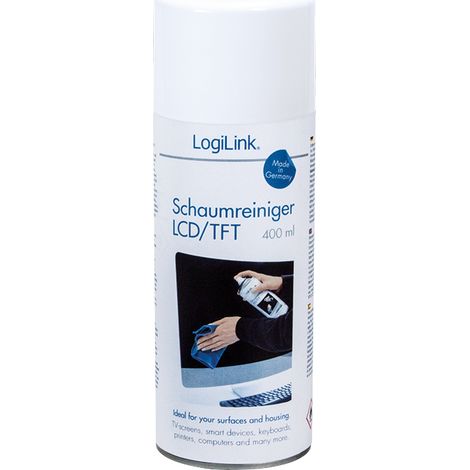 LogiLink RP0012 kit de limpieza para computadora Metal / plástico Espray para limpieza de equipos 400 ml (1/2)