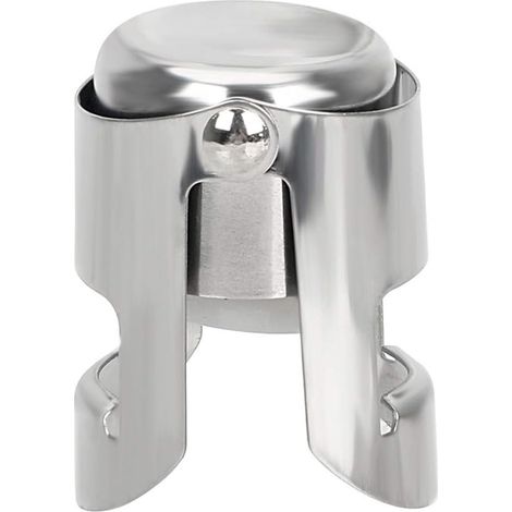 2 bouchons de champagne en acier inoxydable, bouchons pour vin mousseux, joint-AquaForge
