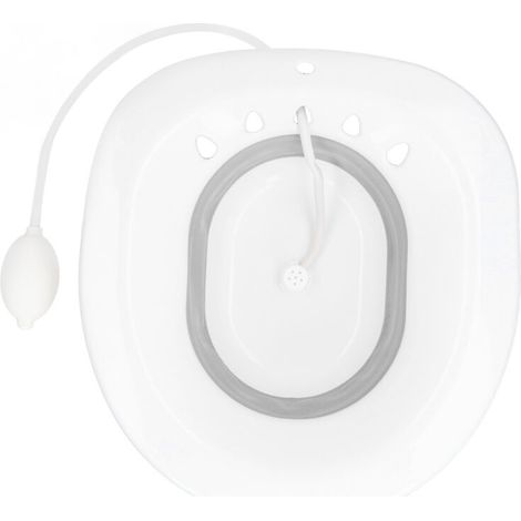 Bidet portable lavable pour soins post-partum, siège de toilette pliable apaisant les hémorroïdes avec système de rinçage intégré. (1/5)