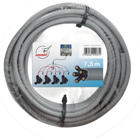 Câble Électrique 5 Fils x 0,5 Jardibric 7.5 m (1/4)