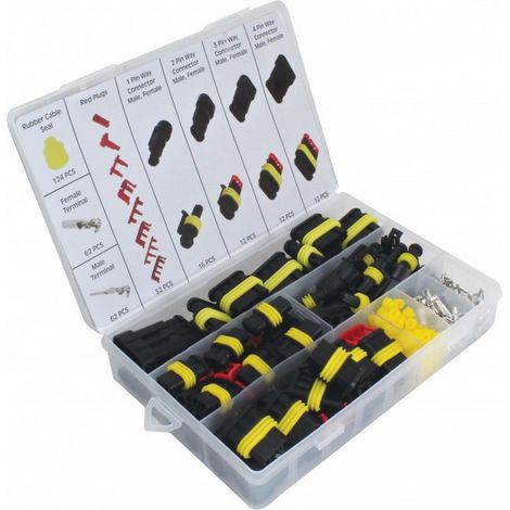 Assortiment de connecteurs etanches type superseal de 1, 2, 3 et 4 broches (1/3)