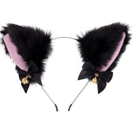 Décoration d'Halloween oreilles de chat cloche bandeau Cos chat fille cheveux accessoires Noël Halloween couvre-chef accessoires (A)