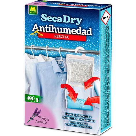 Cintre Antihumidité Secadry 400g Absorbeur D'humidité Suspendu Pour Placards - Massó (1/3)