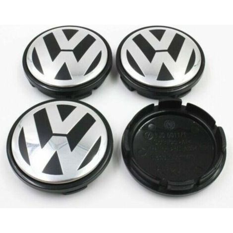 Lot de 4 cache-moyeux aluminium 70mm – Résistants aux chocs – Imperméables – Base en plastique ABS pour jantes voiture (1/3)