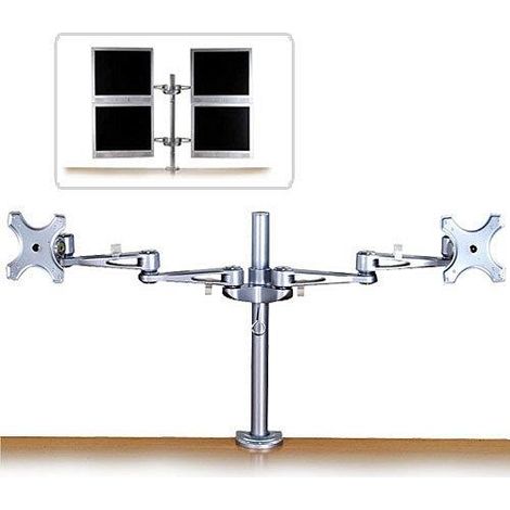 Lindy 40697 Support écran plat argenté bureau (1/2)