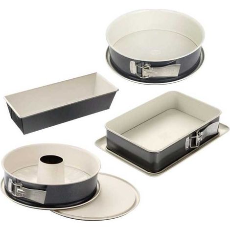 Ensemble de 4 moules à gâteaux de formes différentes de 28 à 32 cm Dr.Oetker Back-Trend (1/3)