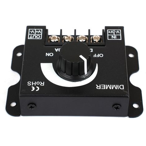 Regulador de intensidad LED de 30 A para brillo regulable en tiras de luz de 12 V/24 V con función de memoria (1/5)
