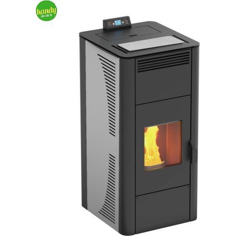 Termostufa a pellet Thera Magma 24 KW A+ Antracite (1/4)