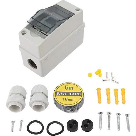Einphasen-Energiezähler mit LCD-Hintergrundbeleuchtung, 35-mm-DIN-Schienenmontage, wasserdichtem Gehäuse, AC 220 V (1/4)