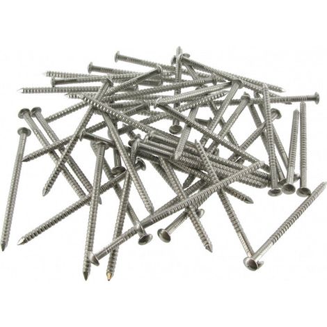 Pointes bombée inox A4 annelé en vrac 1kg NORFIXtaille50 mm x 2.3