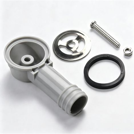 Joint de conversion rond de trop-plein pour lavabo de cuisine, tuyau de trop-plein flexible, matériau ABS, pièces de rechange pour évier de cuisine, joint de trop-plein pour tuyau de trop-plein (1/5)