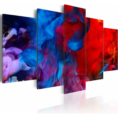 Tableau danse des flammes colorées - 200 x 100 cm (1/4)