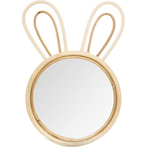Specchio per bambini coniglio pino 24x38cm - Atmosphera créateur d'intérieur