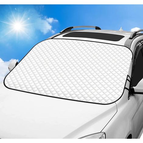 Pare Soleil Voiture Pare Brise Avant, Protège Pare Brise Pliable Et Détachable En Été, Bloquant Les Ultraviolets Protège Pare Brise Heures Sur 24, Bloquant La Neige, Le Gel (sans couverture de m (1/5)