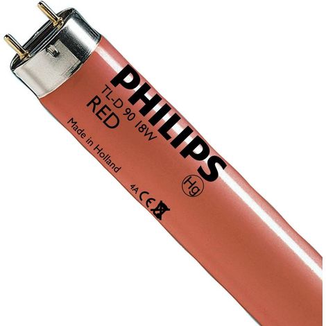 Philips 726841 Fluorescente rojo neón TL-D 18W/15 T8 G13 (1/2)