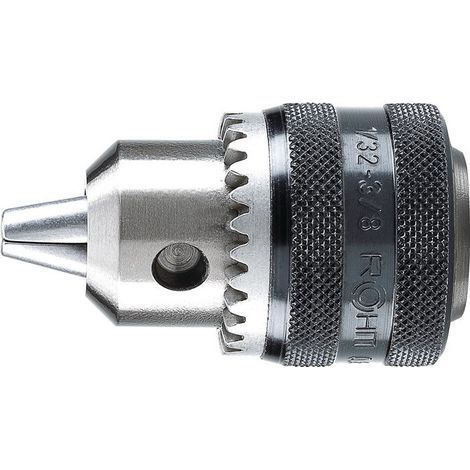 Mandrin de perçage à couronne dentée Prima D. de serrage 0,8-10 mm 3/8 po.-24 mm pour rotation à droite et à gauche RöhM