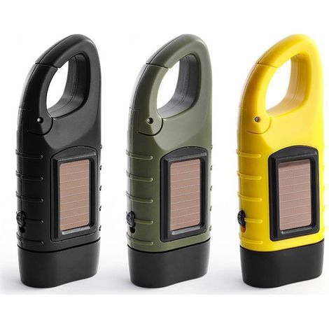 Lanterne de secours à manivelle et à énergie solaire Lampe de camping - AquaForge (1/2)