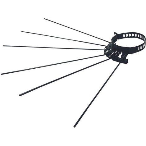 Stendibiancheria a raggiera   8/13 cm nero per tubo tubi di stufa stufe (1/4)