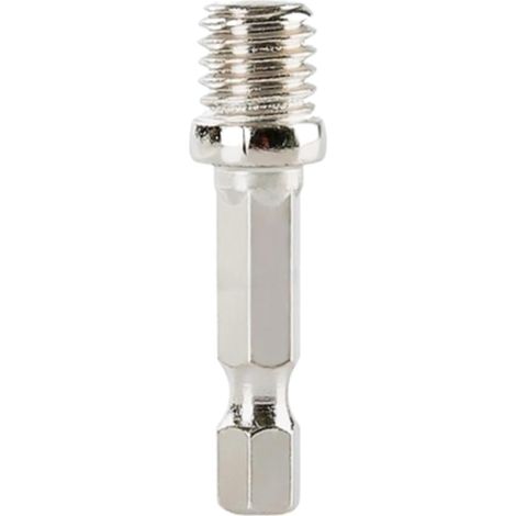 Adaptateur de Perceuse à Filetage M10 – Embout Hexagonal 1/4" pour Tournevis Électrique, Acier (1/2)