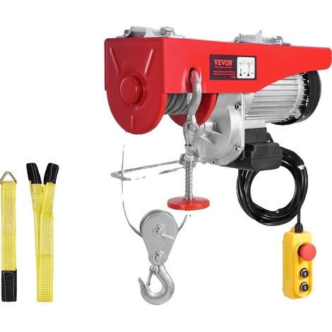 Treuil Électrique, Capacité de 1200 kg, Télécommande Filaire, 2640 lbs (1/2)