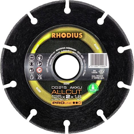 Rhodius 353347 Disque à tronçonner diamanté 125 mm 1 pc(s)